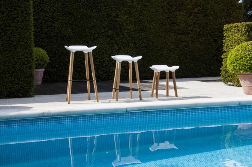 Quinze & Milan Высокий деревянный табурет Pilot sun-id-1470986 - Вид №10