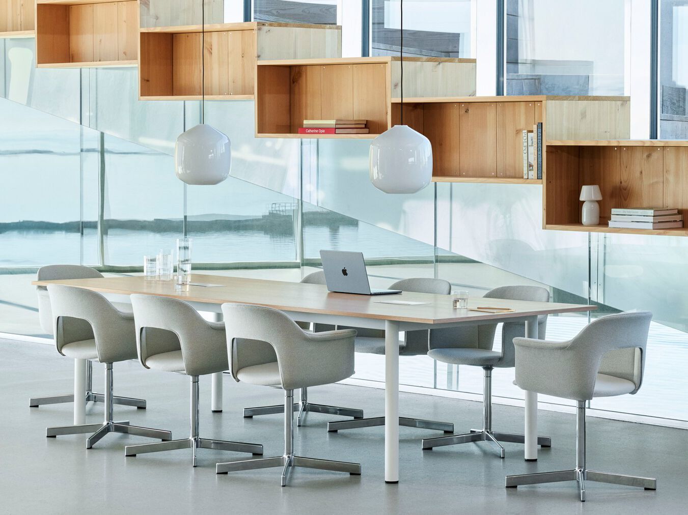 Полипропиленовый стул с подлокотниками с открытой спинкой Hay макет ARCH-00062765 - Вид №63