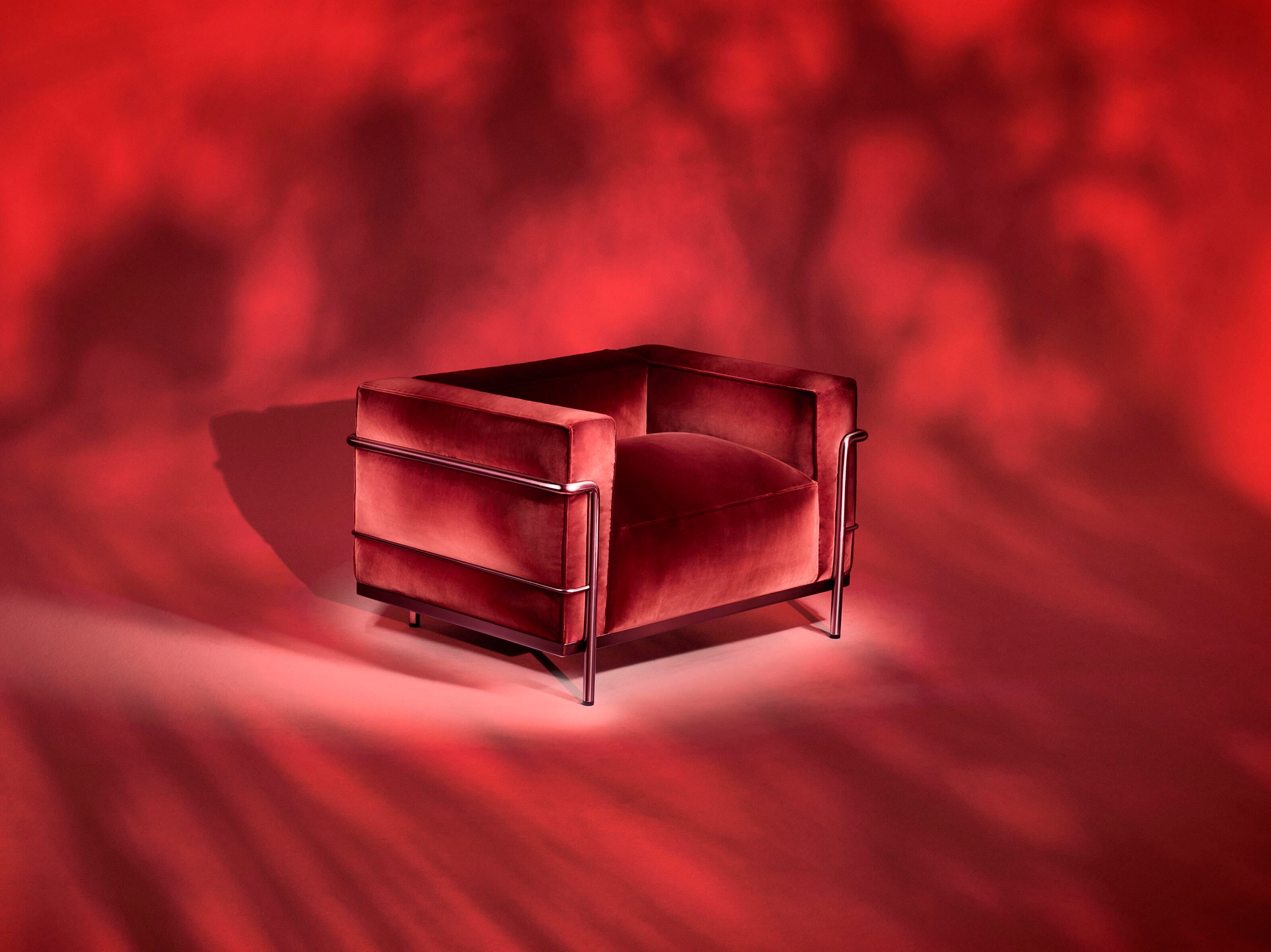 Бархатное кресло с подлокотниками CASSINA LC ARCH-00023763 - Вид №1