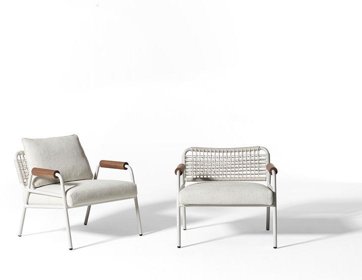 Meridiani Мягкое садовое кресло с подлокотниками Zoe wood open air sun-id-1507749 - Вид №8