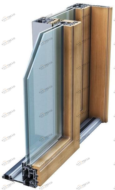 ALsistem Подъемник из алюминия / дерева с термическим разделением Slide sun-id-1430181