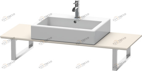 XL013C09191 X-Large Консоль для накладных раковин и встраиваемых умывальников Серо-коричневый декор Duravit