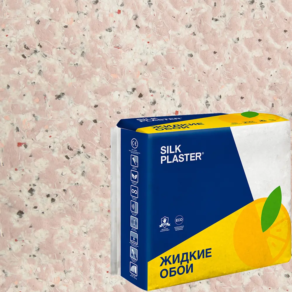 Жидкие обои SILK PLASTER Absolute А404 Сиренево-розовый 1.1 кг 82736084 STLM-0035106