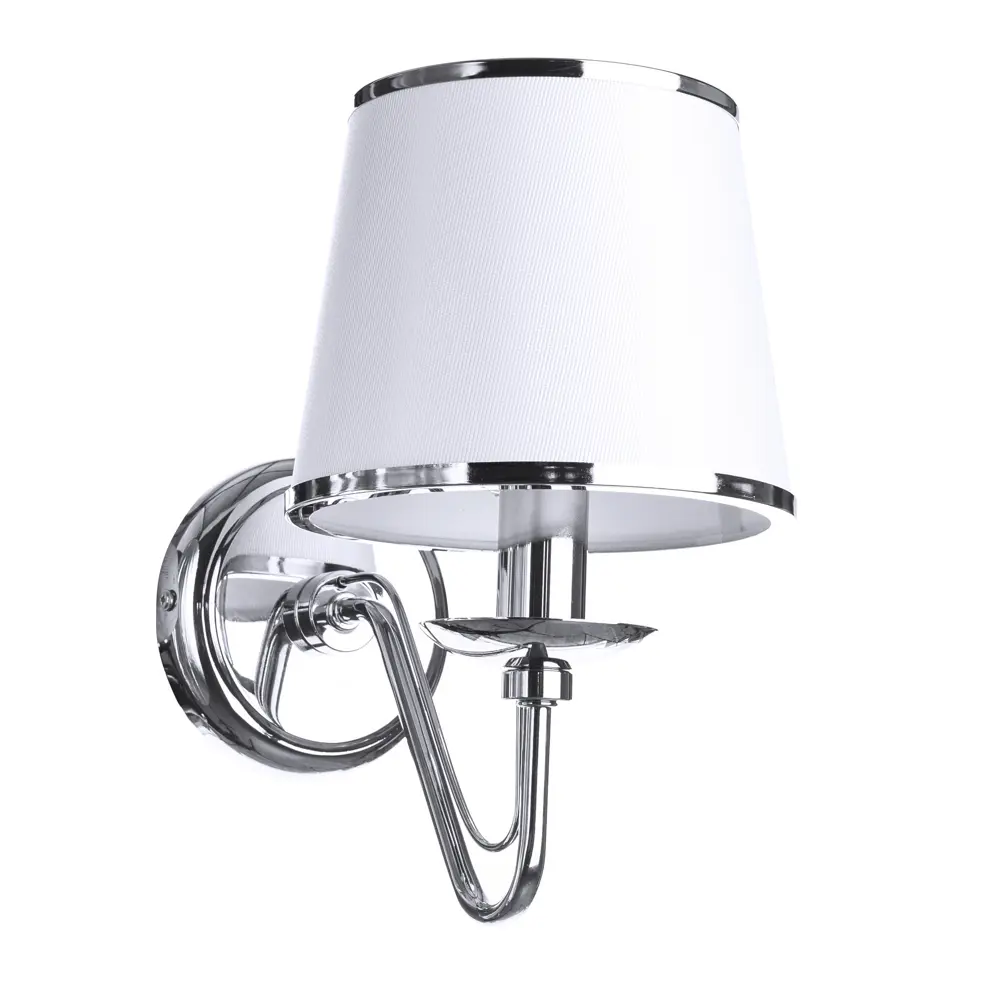 Бра Dolores 1xE14x60 Вт, металл/ткань, цвет хром/белый 14237615 STLM-2049611 Arte Lamp  - Вид №2
