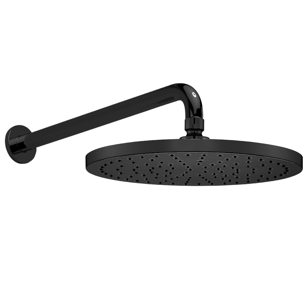 102145034c1  Душевая лейка Myra - у стены - матовый черный Eca  - Вид №1