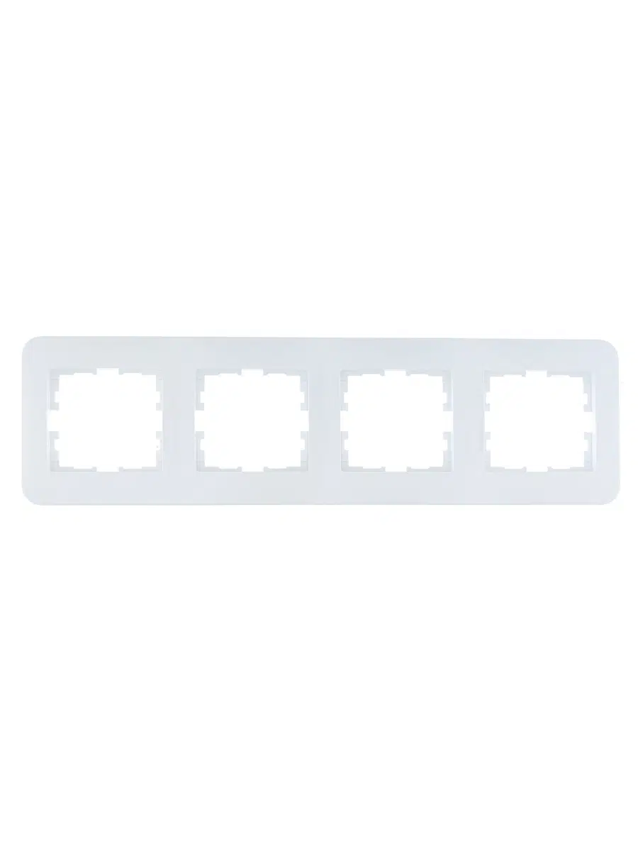 ASTI Рамка 4-ая горизонтальная б/вст белая LEZARD 7081-0200-149 - Вид №1