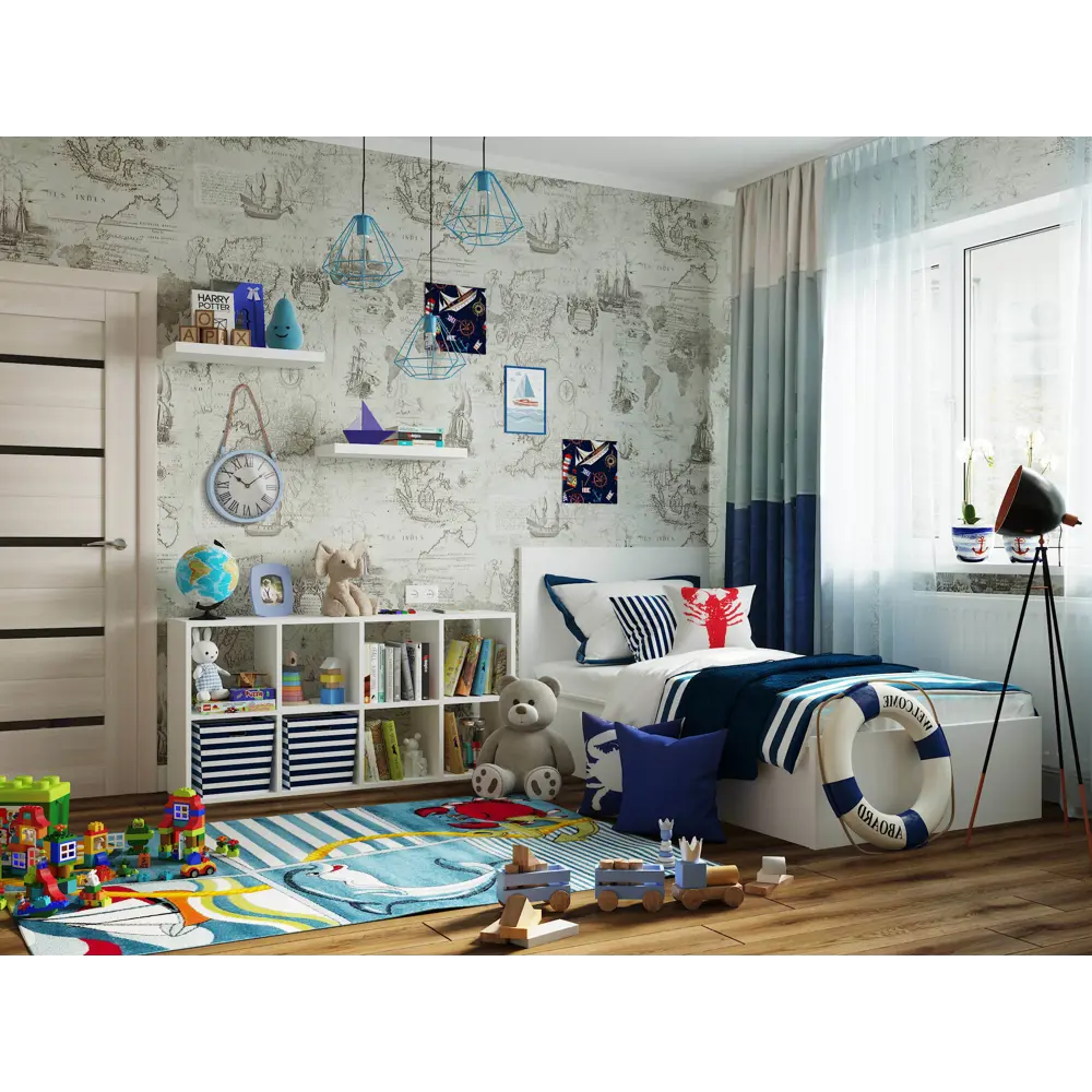 Ковёр детский Кристал 02 Кидс 1.5х2.3 м полипропилен 17236335 STLM-2131230 MERINOS  - Вид №3