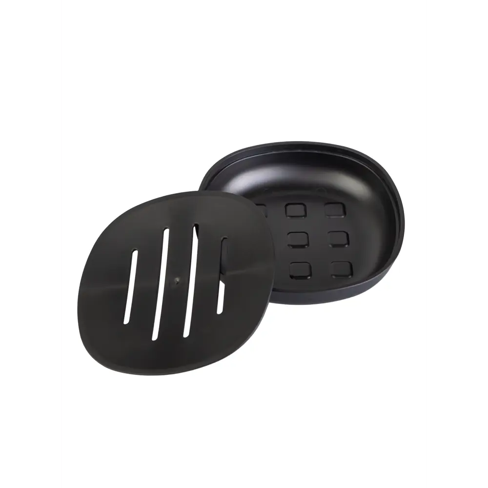 Мыльница Аквалиния Mystery пластик цвет черный STLM-2212583 - Вид №1