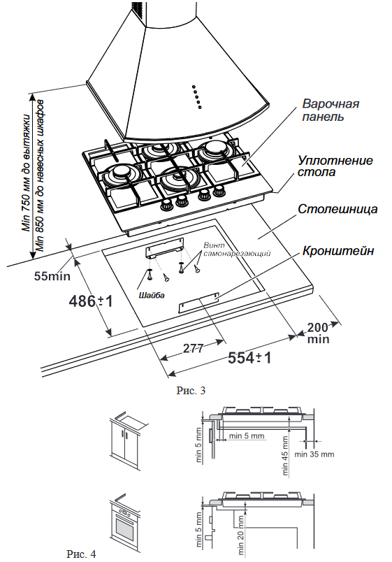 9063007 Газовая варочная поверхность Gefest ПВГ 2231-02 Р12 STDN-0085767 - Вид №2