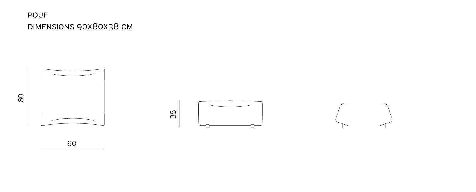 Тканевая подставка для ног prostoria Absent ARCH-00118691 - Вид №6
