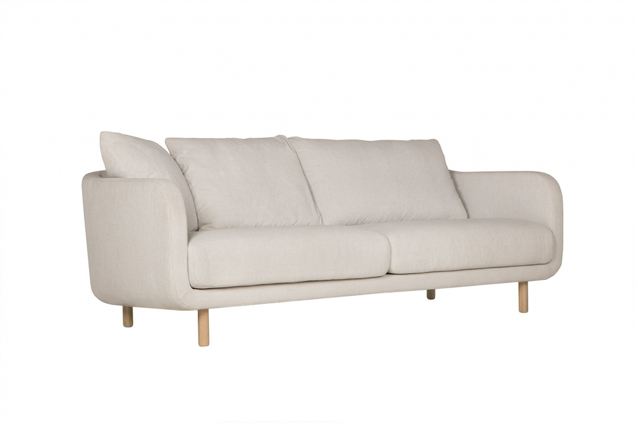 Диван Jenny трехместный прямой молочный SITS ДИЗАЙНЕРСКИЕ, JENNY 192038 Молочный  - Вид №5