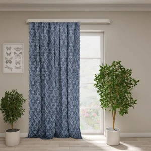Штора на ленте Сканди 150x270 см цвет синий 89429985 STLM-2130679