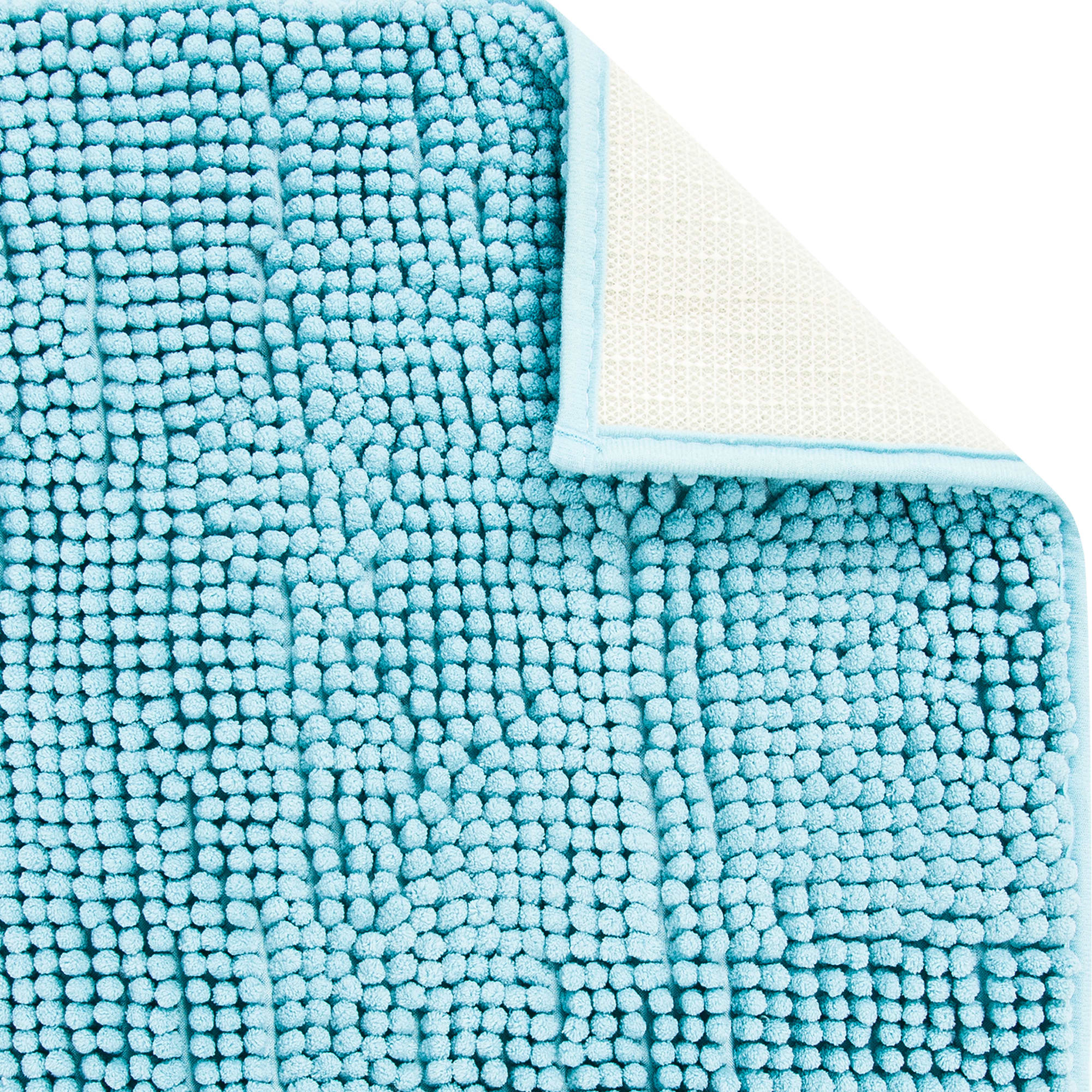 82345847 Коврик для ванной комнаты 45х70 см цвет тёмно-голубой Merci Santreyd - Вид №2