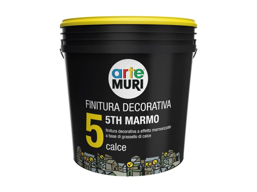 Декоративная отделка с эффектом мрамора на основе известковой гашенки Fornaci Calce Grigolin arteMURI ARCH-00049070