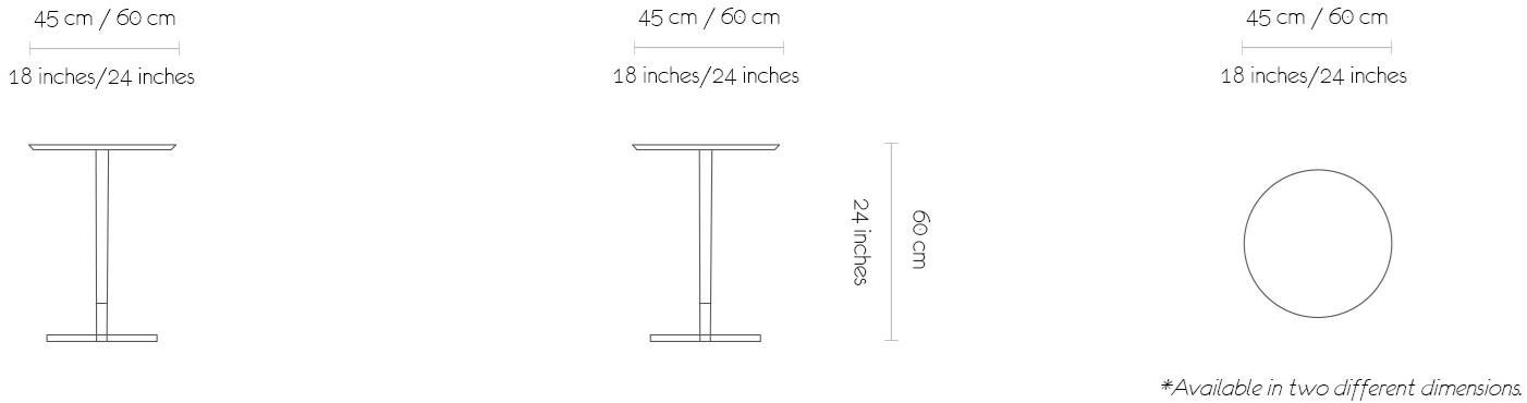 MORADA Круглый кожаный журнальный столик  Leatherella ct  - Вид №4
