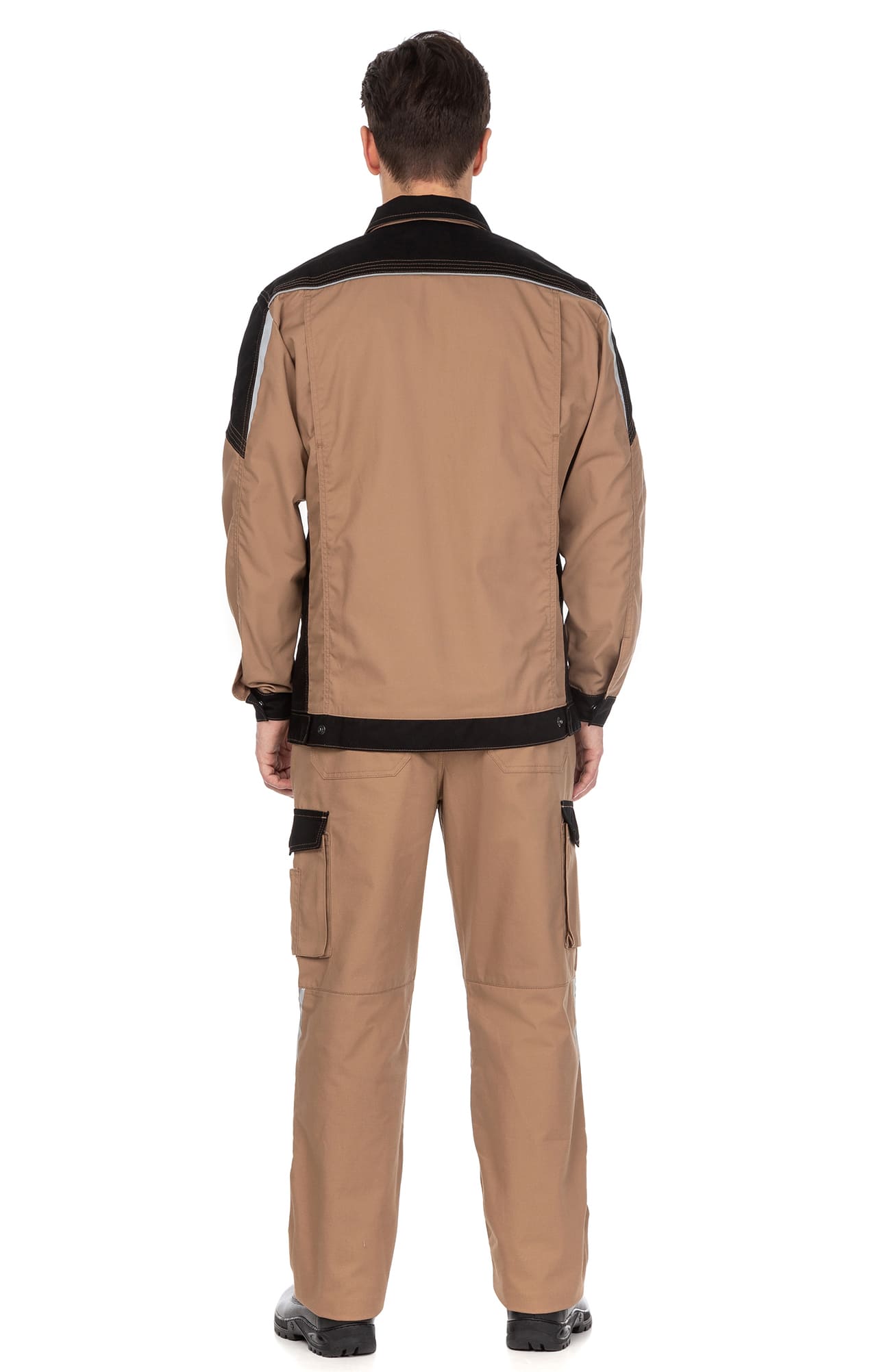 70068 Костюм  NEW бежевый с черным STATUS  Летняя спецодежда  размер 56-58/170-176  - Вид №14