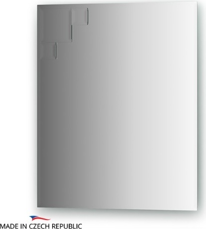 Cz 0810 Зеркало с фацетом 10 мм с зеркальными декоративными элементами 50Х60 см FBS Decora