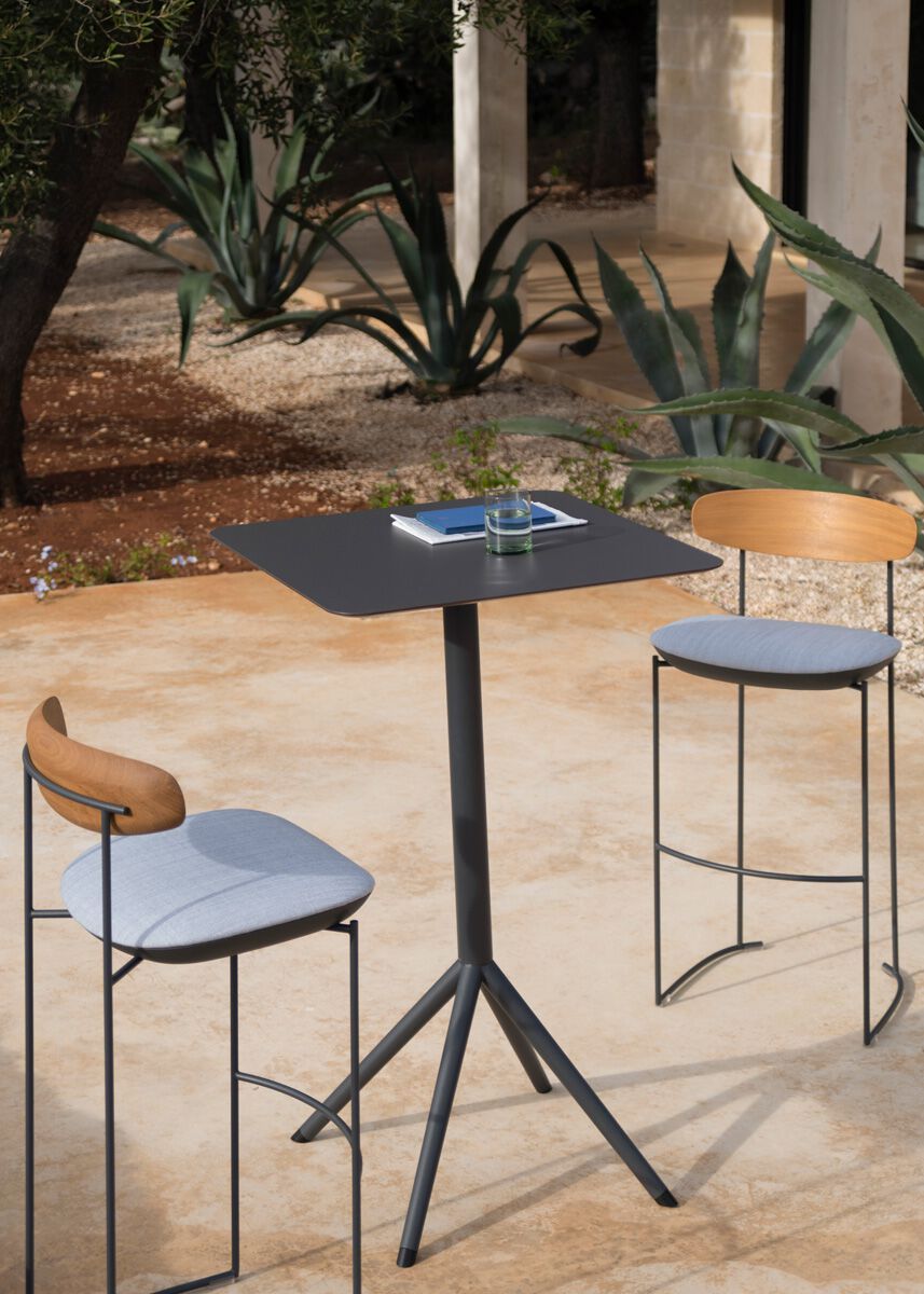 Садовый металлический и тканевый табурет Potocco Keel Light ARCH-00099735 - Вид №3