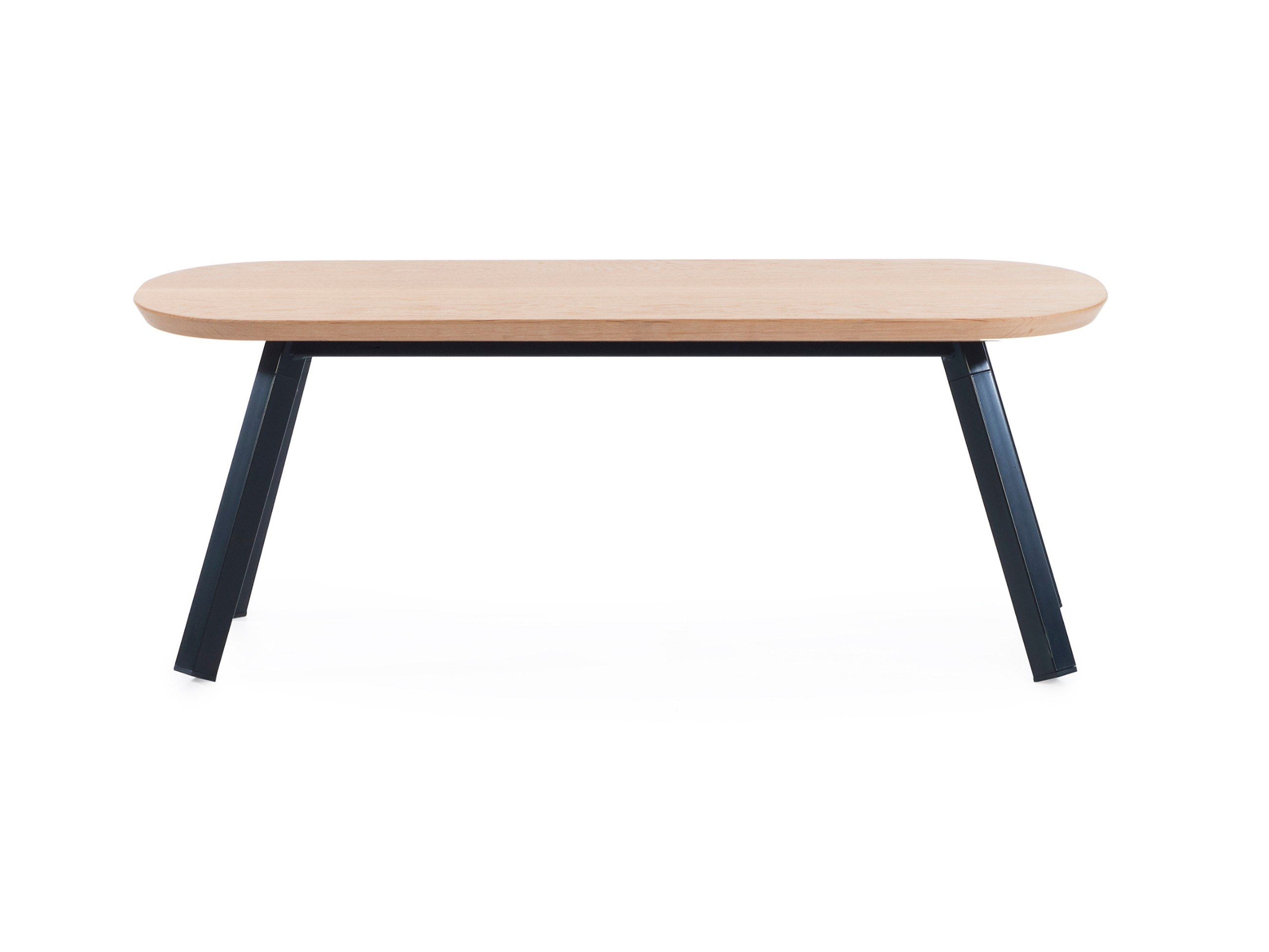 Дубовая скамья с окрашенной стальной основой RS Barcelona YOU AND ME ARCH-00051992 - Вид №13