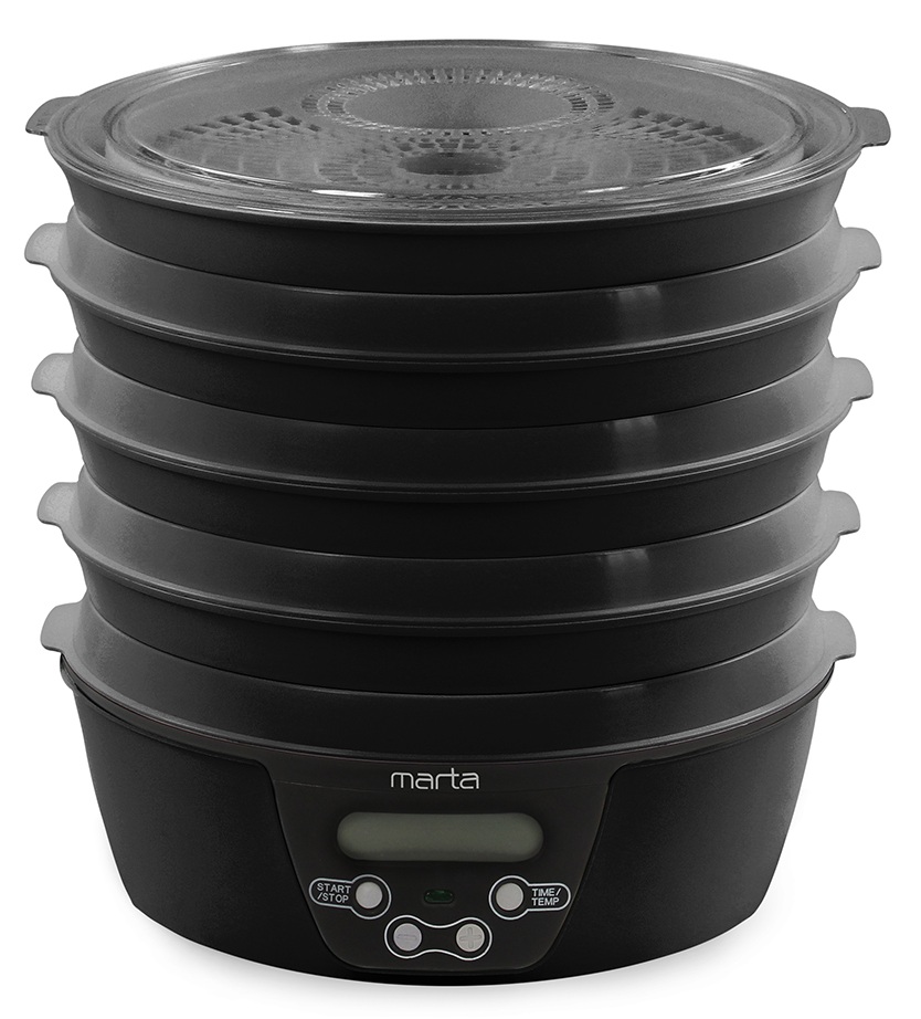 9934671 Сушилка для овощей и фруктов MARTA MT-FD1888C черный STDN-0113287 - Вид №4