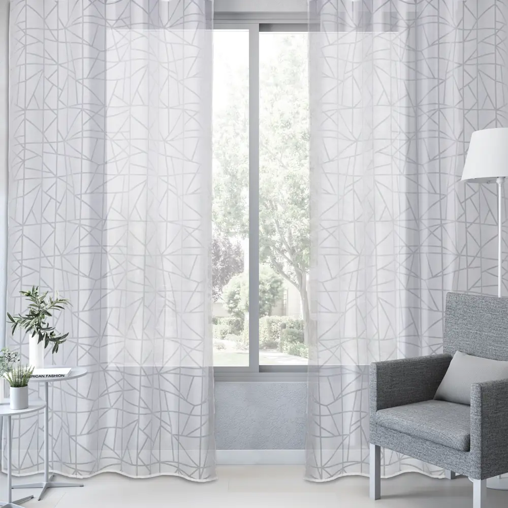 Тюль на ленте Lerdes 250x280 см цвет белый 83406901 STLM-2154001 INSPIRE  - Вид №3