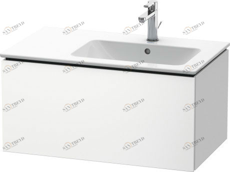 LC614101818 L-Cube Тумбочка подвесная Белый матовый, декор Duravit