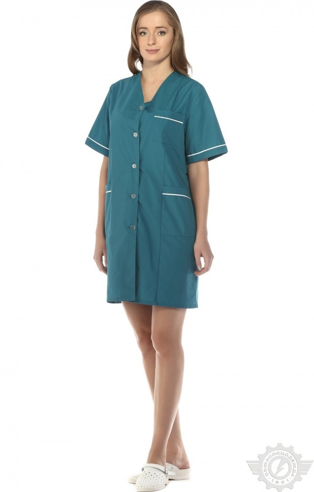 63245 Халат "Бриз" женский  Одежда для обслуживающего персонала  размер 54/158-164 Спецодежда  - Вид №6