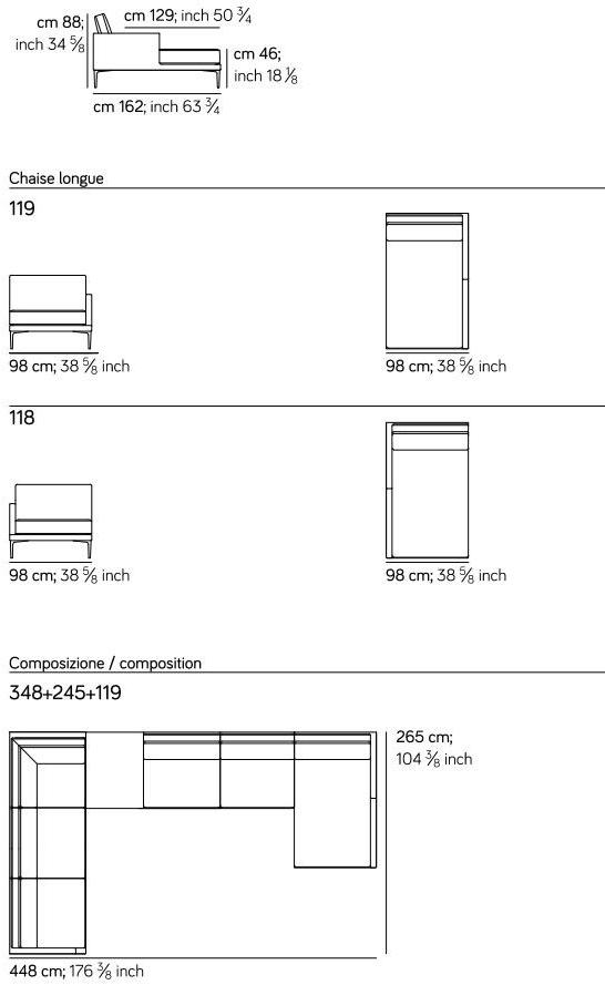 2-х местный кожаный диван Segno Am008.030 Santreyd - Вид №9