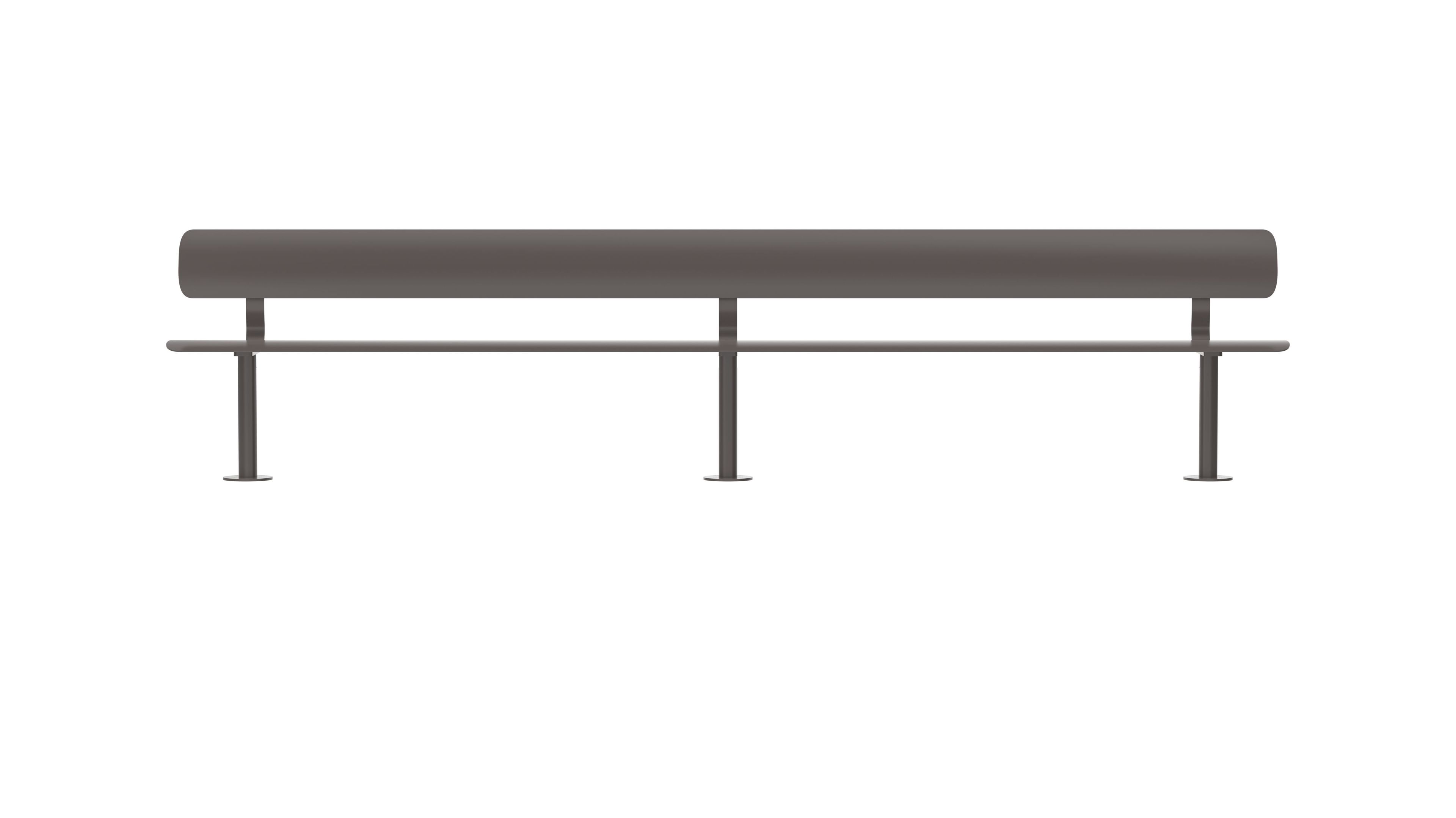 Стальная скамья с порошковым покрытием со спинкой FUNCTIONALS BEN ARCH-00041367 - Вид №99