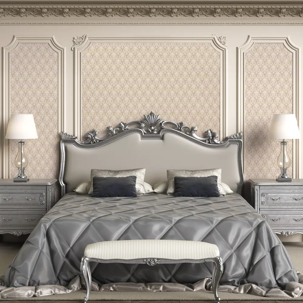 Обои флизелиновые OVK Desing Баккара бежевые 1.06 м 10181-05 82637404 STLM-2141275 OVK DESIGN - Вид №2