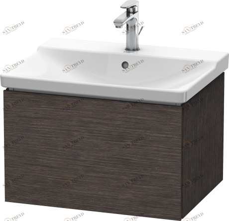 LC614407272 Тумбочка подвесная L-Cube #LC6144 620 x 481 мм Дуб брашированный, натуральный шпон Duravit