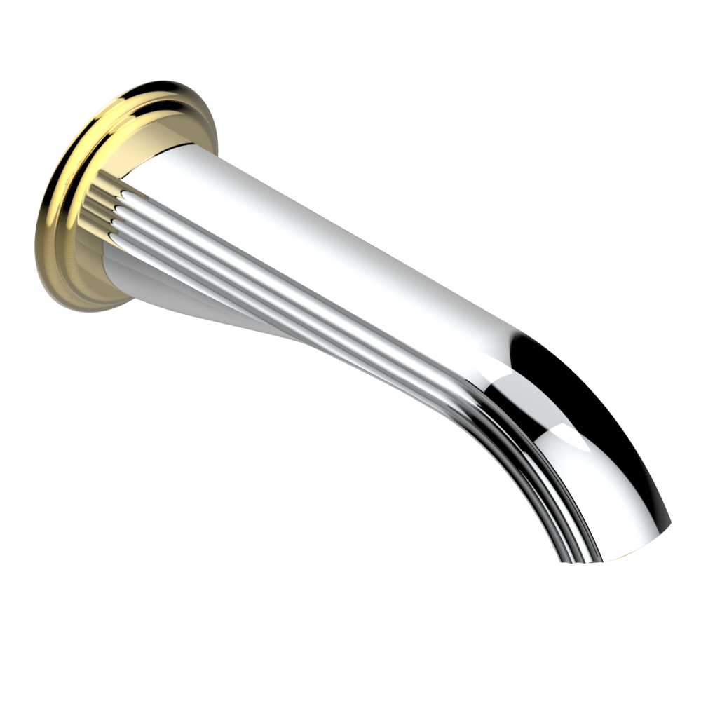 A7F-43GB Настенный кран для раковины среднего размера без Т-образного фиксатора Thg-paris Marquise чёрный с золотым декором Хром/золото A7F 43GB CAT.A