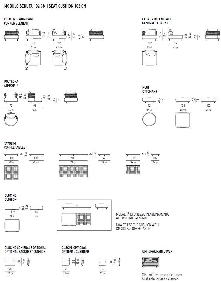 Minotti Открытый диван Quadrado sun-id-1399006 - Вид №7