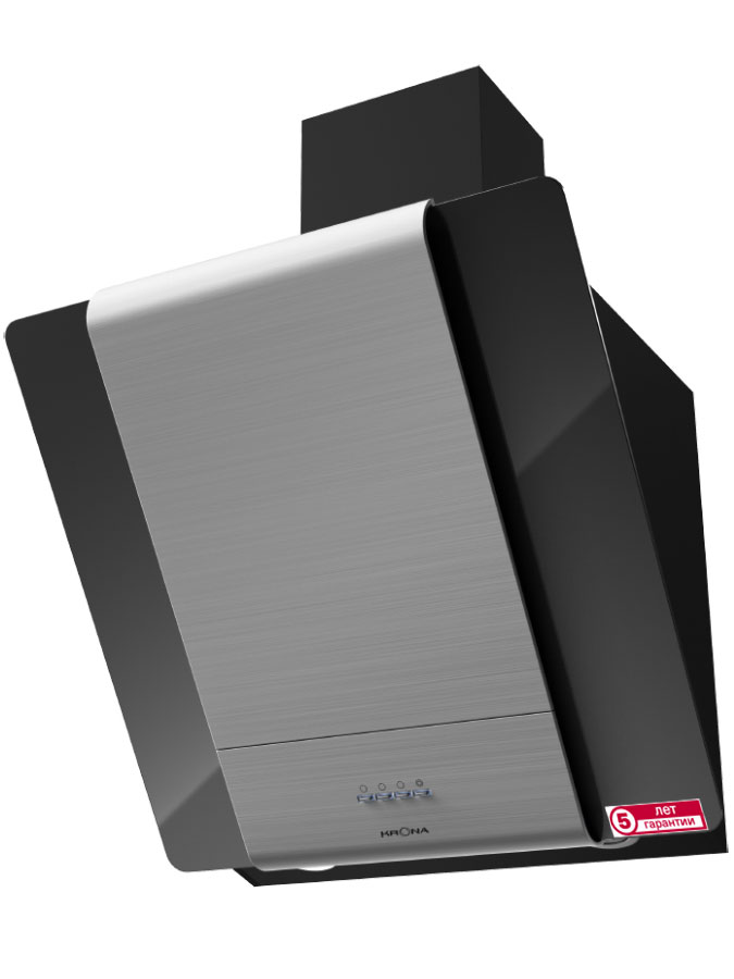 8105488 Вытяжка наклонная KRONA TALLI 600 glass 3P серебристый/черный STDN-0048623 - Вид №11
