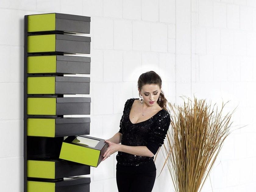 Wissmann raumobjekte Подвесной шкаф для обуви из лакированной стали  595  - Вид №6