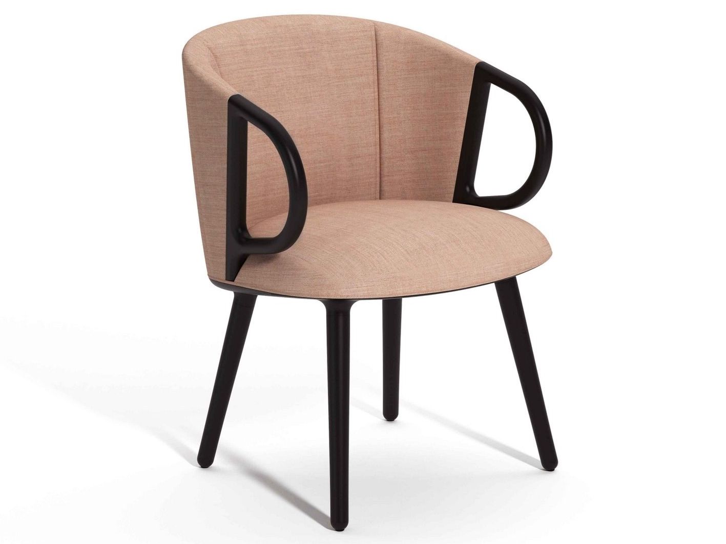 Тканевое кресло с подлокотниками и деревянной рамой GABER Cucaracha ARCH-00108583 - Вид №3