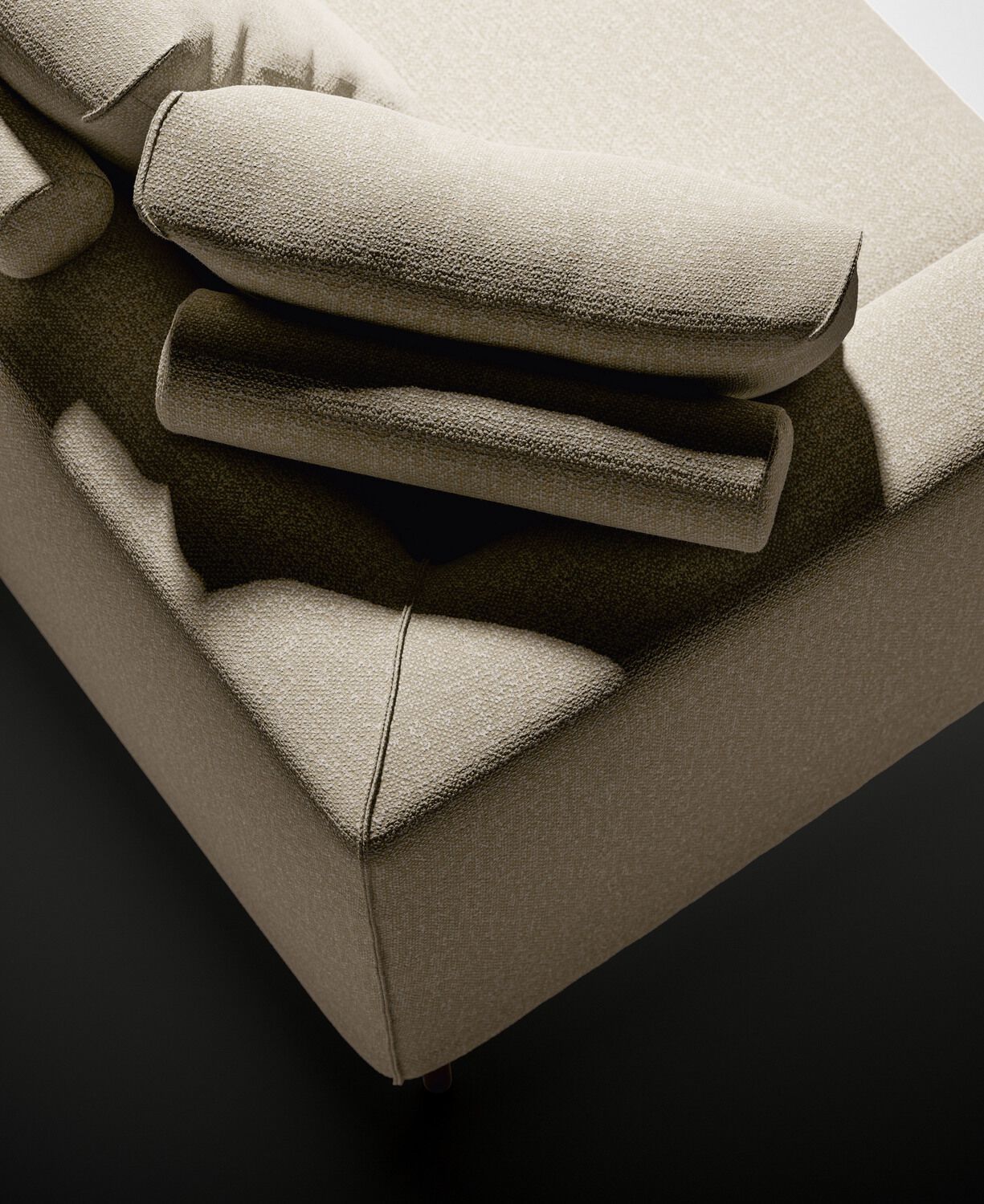 Тканевый диван с полуостровом Twils NATHAN ARCH-00037011 - Вид №1