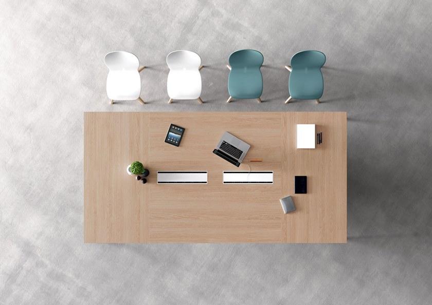 Martex Прямоугольный стол для совещаний с системой управления кабелями Agile sun-id-1413831 - Вид №1