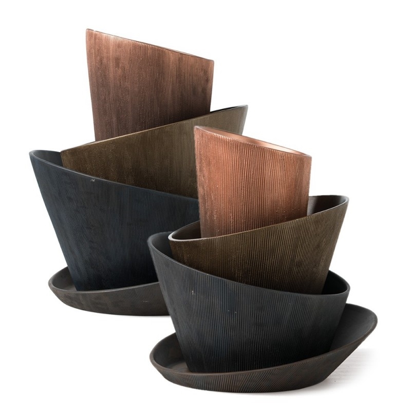 Q113/5X86 Хорошая ваза Adriani e Rossi Медь  - Вид №5