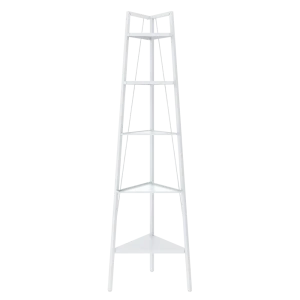 Стеллаж для ванной KONSENSA угловой Бруклин 35x35x170 см цвет белый 89375197 STLM-2094743