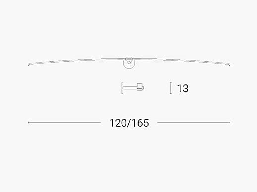 Железный светодиодный настенный светильник с регулируемой яркостью ZAVA PETIT ARCH-00126639 - Вид №3