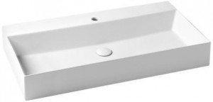 ELLP102450QM Подвесная раковина настенная прямоугольная Azzurra Ceramica Elegance белая