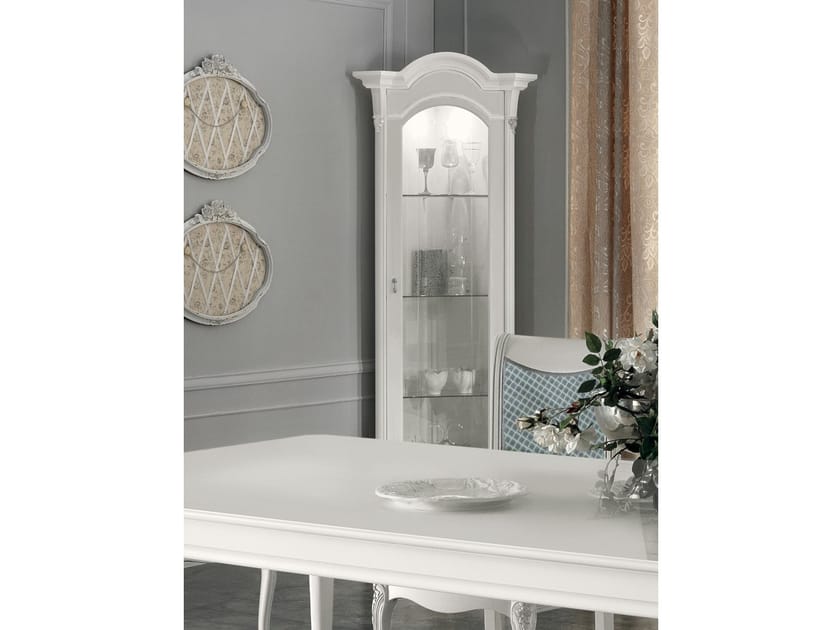 Деревянная угловая витрина со встроенным освещением CASA +39 Prestige ARCH-00045130