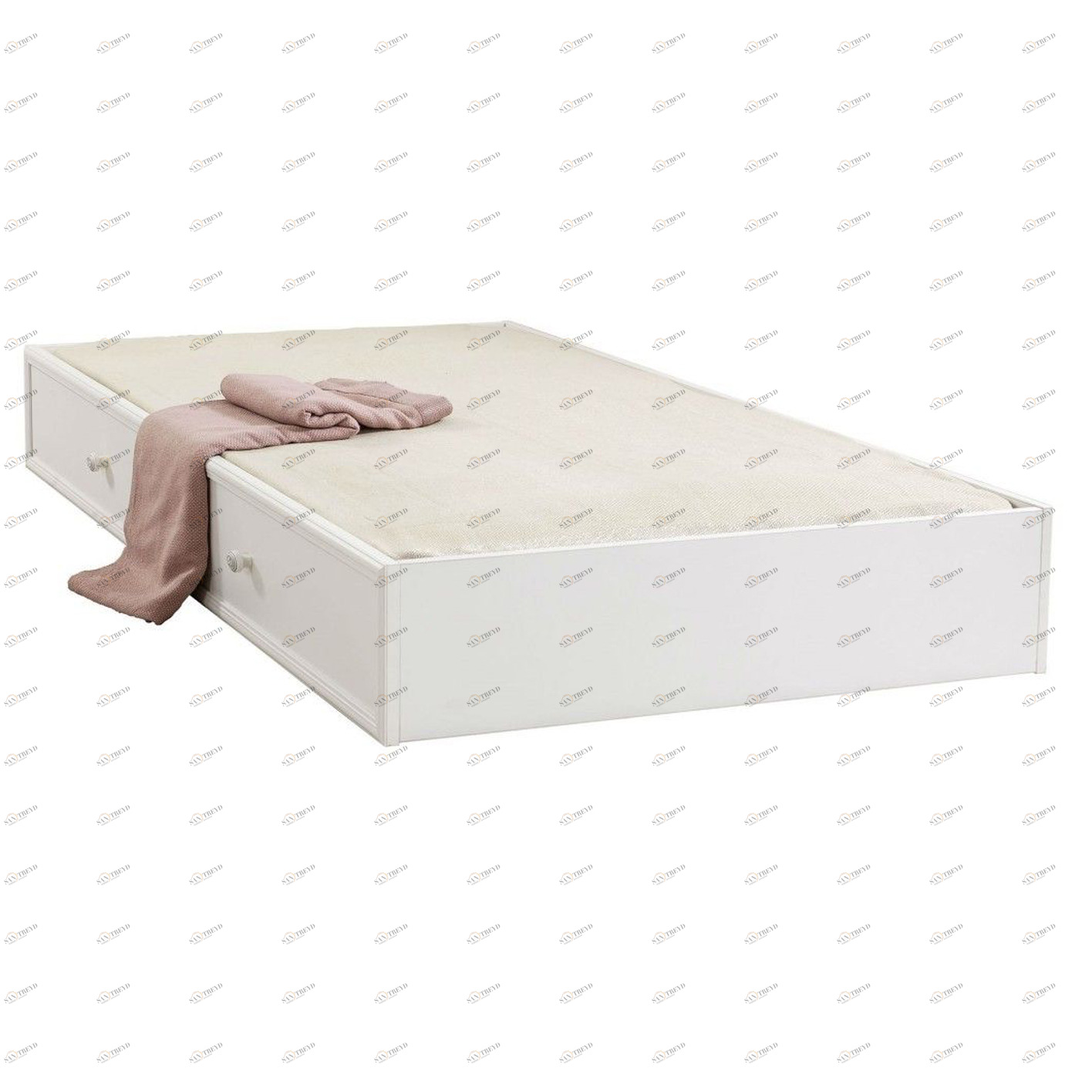 Кровать выдвижная детская белая 90х190 см Romantic CILEK ROMANTIC 00-3832119 Белый Santreyd