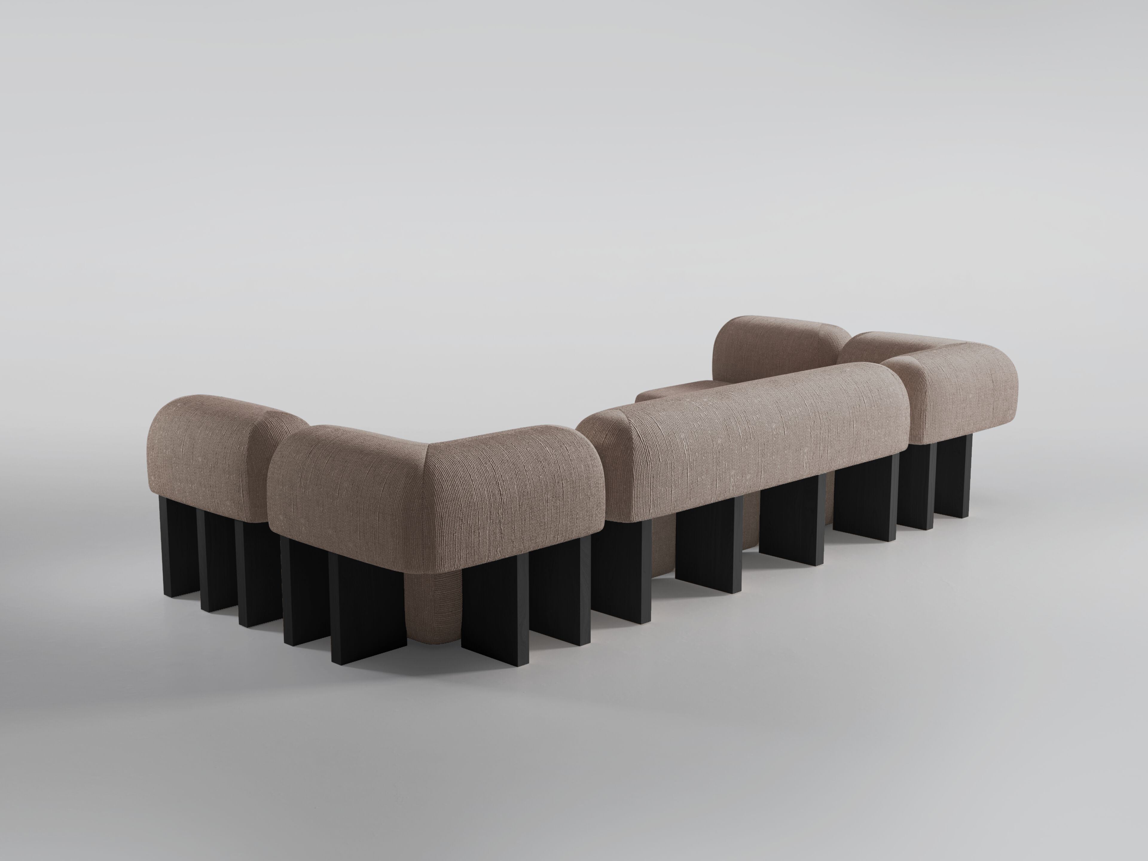 Секционный диван из ткани Secolo Yemeni ARCH-00151378 - Вид №1