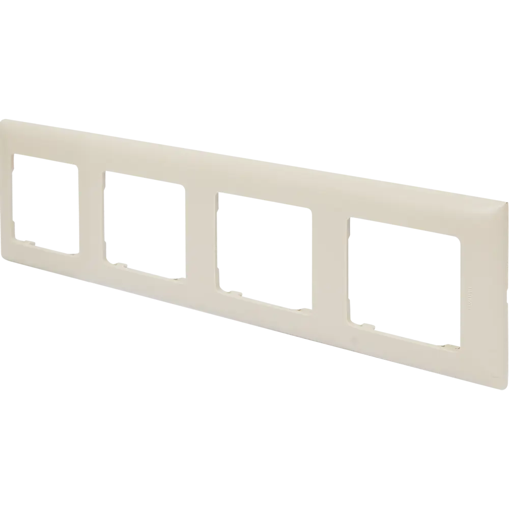 LEXMAN LILIAN Classic - универсальная рамка для розеток 4 поста, цвет слоновая кость 86761664 STLM-0071376 - Вид №1