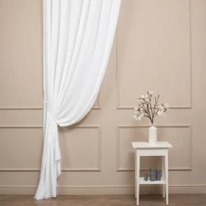 Тюль 1 п/м креп Crisp 280 см 370 г/м² цвет молочный 89462577 STLM-2193690