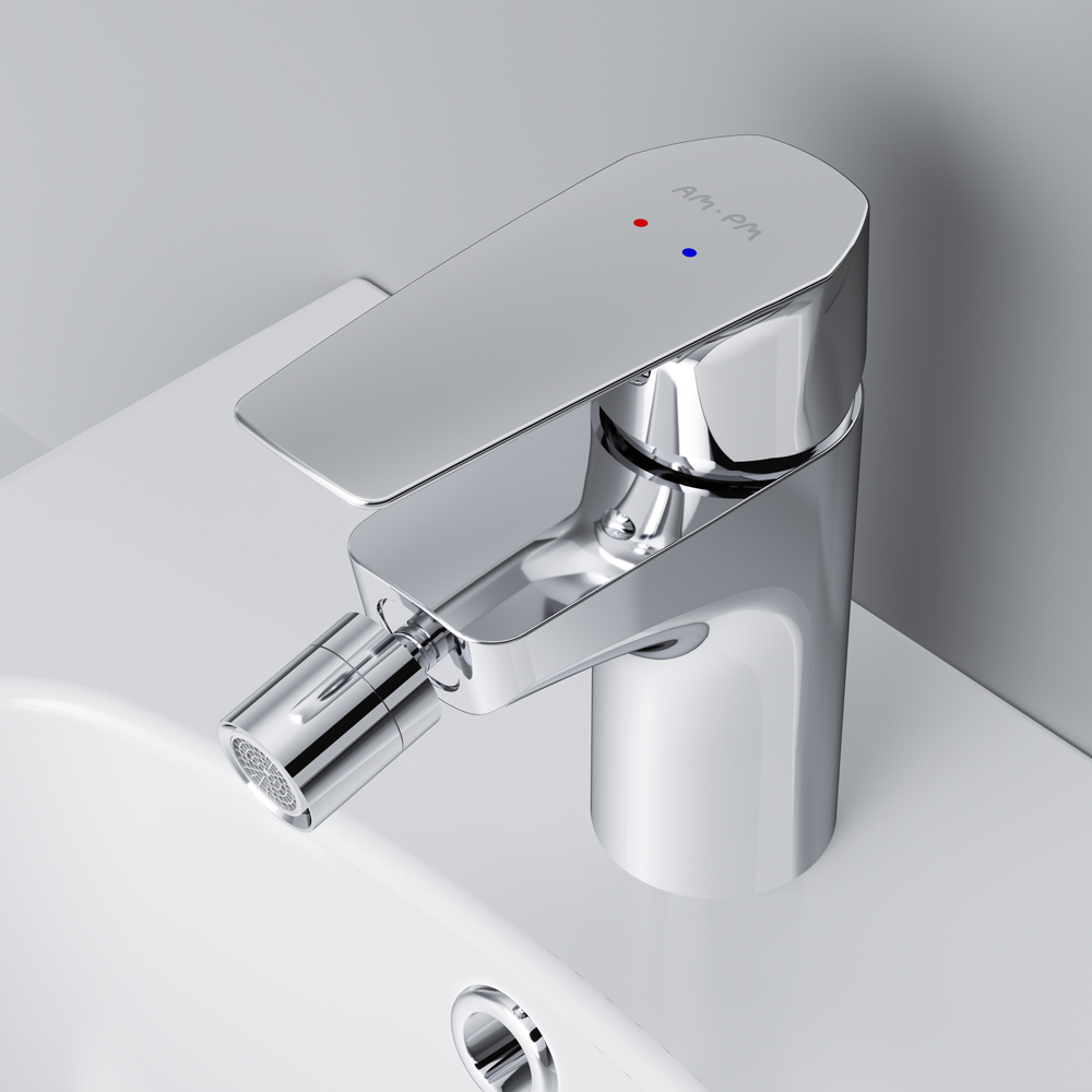 F90A83100 смеситель для биде с д/к хром шт. AM.PM Gem - Вид №2