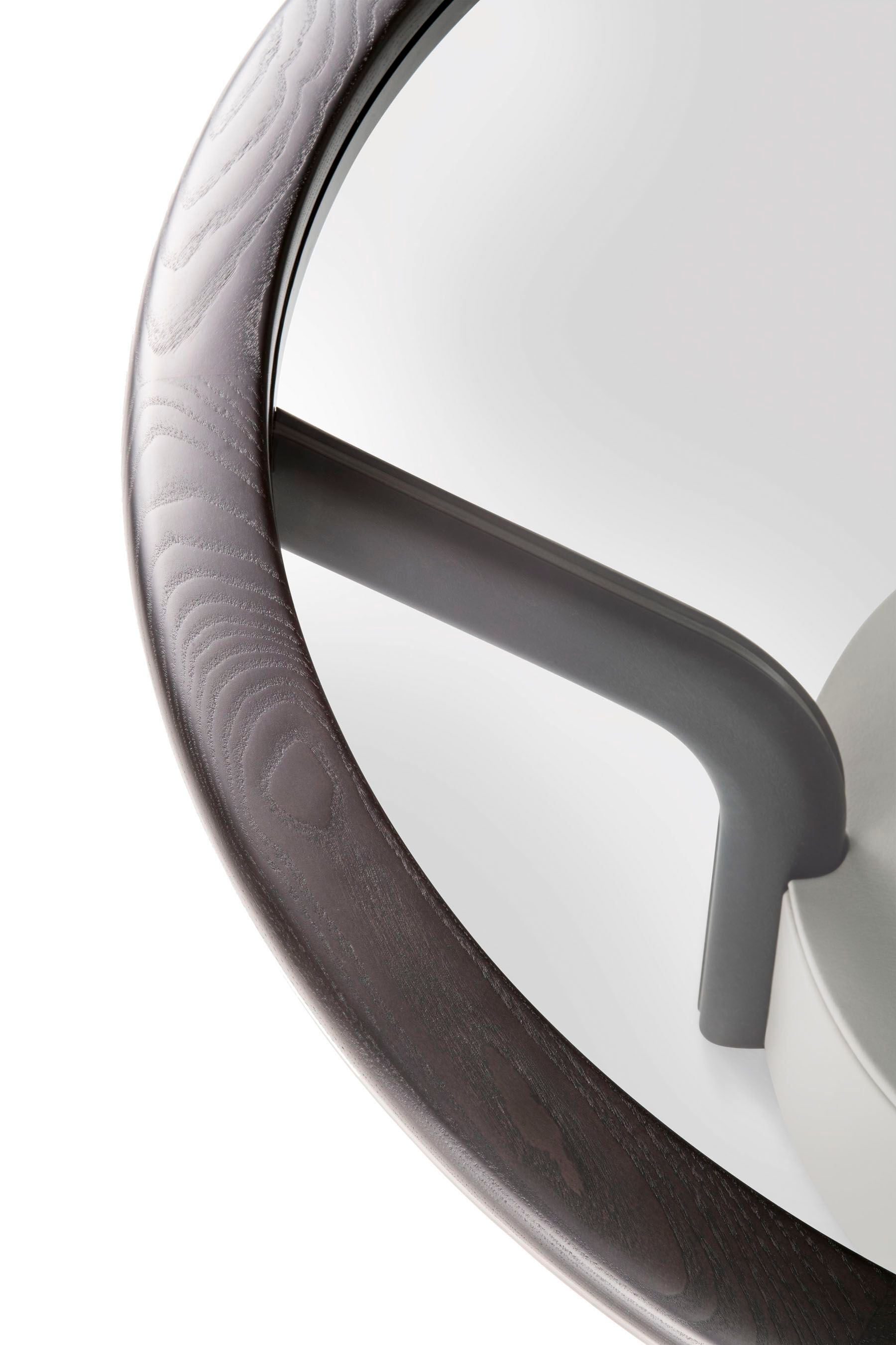 Круглый деревянный и стеклянный журнальный столик Giorgetti CHANTERELLE ARCH-00028351 - Вид №6