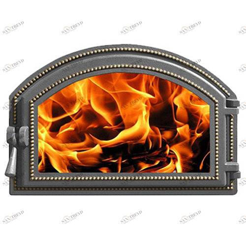 Дверка каминная Везувий 222 (бронза) 4846